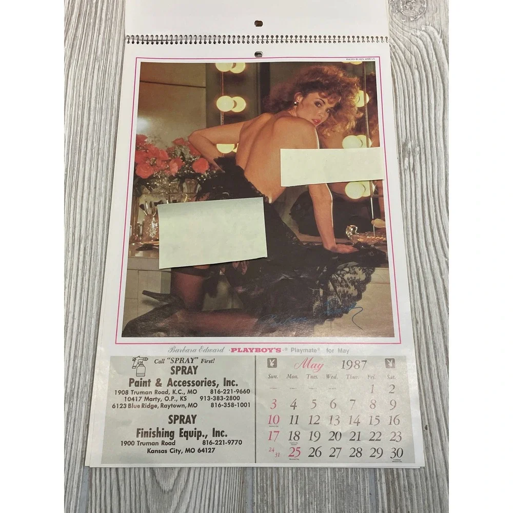 Vintage 1987 Playboy Playmate Wall Calendar Ken Marcus Photography Kansas City